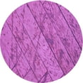 thumbnail image 1 of Ahgly Company Indoor Round Patterned Bright Neon Pink Purple Area Rugs, 8' Round, 1 of 6