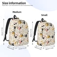 thumbnail image 3 of Naloa Cartoon Chickens Canvas Backpack for Men Women Rucksack Casual Travel Daypack College Tote Satchel Bookbag for Teens-Small, 3 of 7