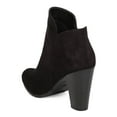 thumbnail image 3 of Breckelles GA26 Women Faux Suede Zippered Chunky Heel Bootie, 3 of 5