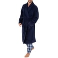 thumbnail image 3 of Bata IZOD para Hombre en Forro Polar Suave Navy Tallas 2X-3X, 3 of 3