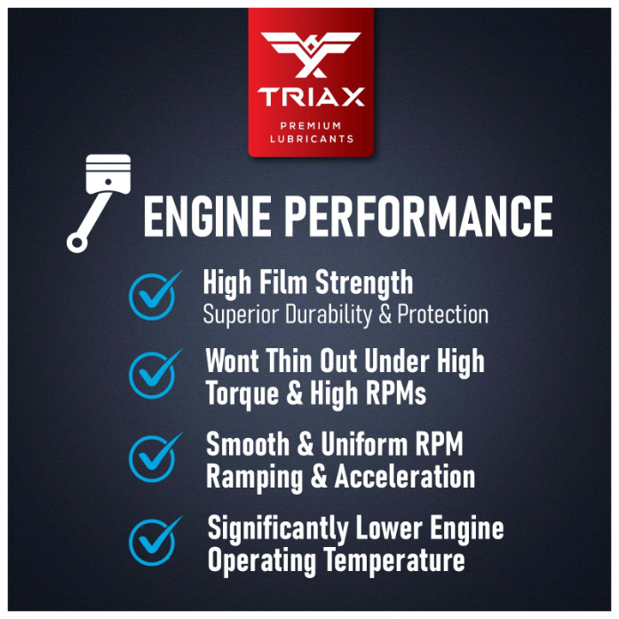 TRIAX Xterra 4T 10W-40 Full Synthetic 4-Stroke Motorcycle Engine Oil, 1 Gallon