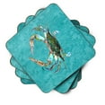 thumbnail image 2 of Carolines Treasures 8657FC Crab Foam Coaster Set of 4 3 1/2 x 3 1/2 multicolor, 2 of 3