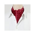 thumbnail image 5 of Corbatas de lunares para hombres INSPIRE CHIC para el Día del Padre, corbata de lazo autoajustable, bufanda, pañuelo de cuello, corbata ascot roja, talla única, 5 of 5