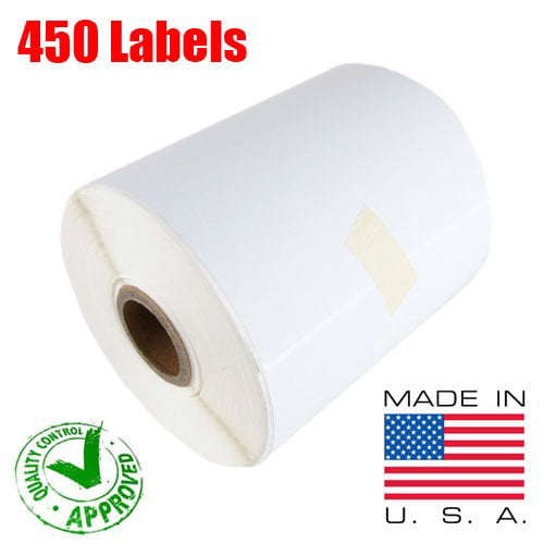4x6 Direct Thermal Labels for Zebra 2844 ZP-450 ZP-500 ZP-505 1 Roll of 450 USA iMBAPrice 1 inch core 