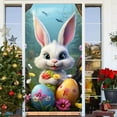 Easter Door Covers Decorations Cute Rabbit Print Summer Spring Door ...