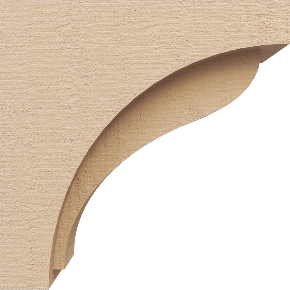 5"W x 10"D x 10"H Classic Helena Rough Cedar Woodgrain TimberThane Corbel, Primed Tan