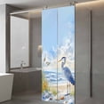 thumbnail image 4 of Coastal Birds Window Privacy Film, Blue Sky Heron Seabird Tropical Beach Static Cling UV Sun Blocking Tint Film Heat Control Windows Films for Bedroom Bathroom, Window Stickers 23.6"x59", 4 of 8