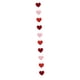 thumbnail image 1 of Guirnalda decorativa con diseño de corazones para puertas y ventanas de San Valentín. Vertical, 1 of 9