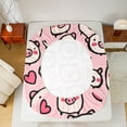 thumbnail image 5 of Castle Fairy Children Teens Kawaii Pig Twin Sheet Sets,Cartoon Farmhouse Animal Bedding, 5 of 7