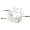 thumbnail image 2 of Zzbeans Plastic Hanging Shower Basket with Hook, Removable Storage Organizer for Bathroom Kitchen, Space Saving Shower Caddy Basket for Soap Sponge Towel Wall Door, 2 of 2