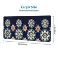 thumbnail image 4 of Disketp Gaming Mouse Pad Blue Mandala Pattern Large Mouse Mat Long Extended Desk Pad Non-Slip Rubber Mice Pads Stitched Edges Thin Pad (11.8x31.5 Inch), 4 of 9
