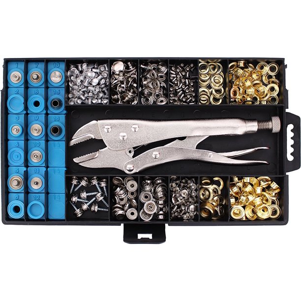 RAMPRO AllInOne Snap, Grommet, Eyelet & Rivet Plier Tool Kit The