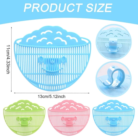 Clip on strainer rice bowl design for washing rice fruits