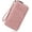 Pink, variant on Womens Wallet Leather Bifold RFID Blocking Credit Card Case with Double Zipper Pockets and Wristlet Strap