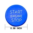 thumbnail image 4 of Xotic Tech Blue Keyless Start Stop Engine Push Button Decorative Cover for Audi A4 A5 Q5 A6 S6 A7 S7, 4 of 8
