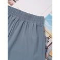 thumbnail image 5 of Haitryli Stretchy Shorts for Boys Sports Workout Summer Active PE Cargo Shorts Athletic Beach Trousers Dusty Blue 5-6, 5 of 7