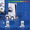 thumbnail image 4 of PS5 Stand with Cooling Fan, PS5 Cooling Station with Dual Controller Charging Station,PS5 Accessories for PS5 Standard Edition & Slim Edition & Pro Edition Consoles - 3 Levels Fan White, 4 of 7