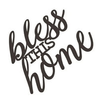 MOKKHNB Letter Decor For Wall Letter Wall Decor Metal Black 1Pcs