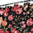 thumbnail image 3 of Pioneer Flower Floral Print Pattern Shower Curtain 84"x72" ,Bathroom Decorative Shower Curtains Set with 12 Hooks,Modern Waterproof Washable Shower Curtain, 3 of 6