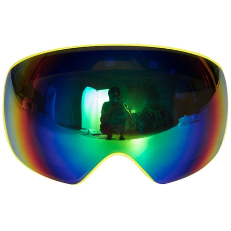 C.F.GOGGLE Ski Snowboarding Goggles, Anti-Fog Layer Lens Snow Goggles UV400 Protection for Men Women Youth Snowmobile Skiing (Best Mid Layer For Skiing)