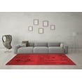 thumbnail image 3 of Ahgly Company Machine Washable Indoor Rectangle Abstract Red Modern Area Rugs, 6' x 9', 3 of 4