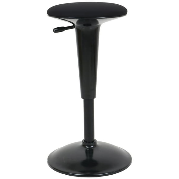 We're It Active Seating Wobble Stool, Black Fabric Seat and Black Frame
