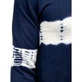 thumbnail image 5 of X RAY JEANS Mens Tie Dye Crewneck Sweater, Navy/White, L, 5 of 6
