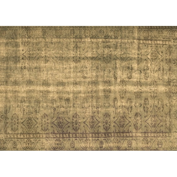 Ahgly Company Indoor Rectangle Abstract Brown Contemporary Area Rugs, 4' x 6'
