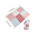 thumbnail image 4 of Sentmoon Picnic Blanket Waterproof Camping Blanket 200x140cm Microfiber Beach Blanket Double Sided Large Rectangular Thick Beach Mat Quicks Dry Sand Free for Travel Pool Swimming, 4 of 7