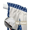 thumbnail image 6 of Swag Curtains, 4th of July Patriotic American Flag Freedom Stars Rod Pocket Kitchen Curtains Valances Tier Curtains Swag Valance Curtains for Bedroom Living Room 36" x 45", 2 Panels, 6 of 6