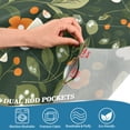 thumbnail image 4 of Yayeee Kitchen Valance Rod Pocket 54" x 18" Living Room Window Curtain, Green Flowers Pattern, 4 of 6