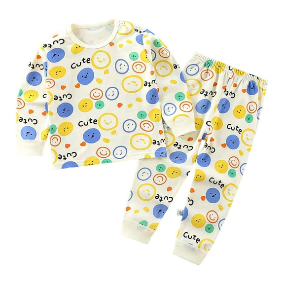 Caqnni Toddler Girl Clothes Baby Girls Fall Winter Outfits Long Sleeve Sweatshirt Casual Pants Set Girls Outfit Set for Girls 6 9 12 18 24 Months Pajamas & Dailywear Set，6-12 Months，Light Yellow