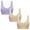 Purple, variant on yillto Plus Size Bra for Womens Seamless Comfortable Padded Bras Full Coverage Supportive Sports Bra 3 Pack