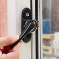 thumbnail image 2 of SPRING Stainless Steel Lock And Buckle Child Safe Security Door Sash Lock Jammer Hasp Sliding Lock Black, 2 of 5