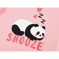thumbnail image 5 of Tebbis Soft Modal Cute Panda Pajamas for Girls Tee & Shorts Set Jammies Big Kid Size 8, 5 of 7