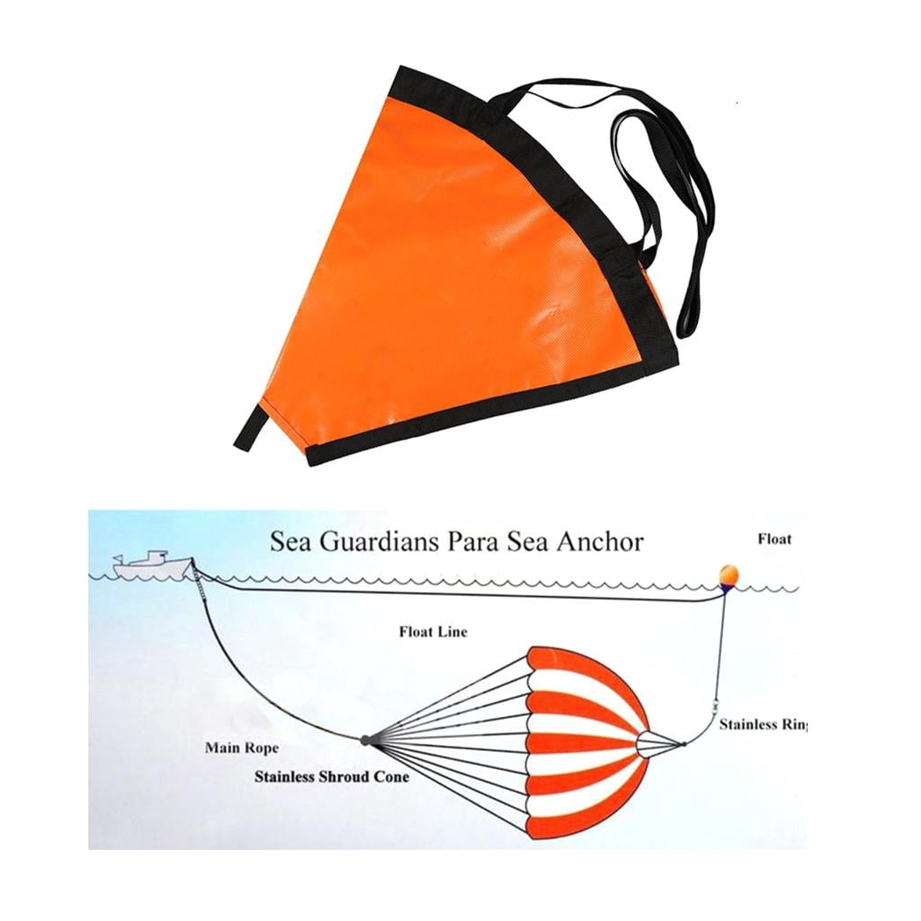 Yihuala PVC Sea Anchors Drogues Drifting Brake Suit Marine Kayak Drifts Rowing Boats Brake Anchors Inflatable Boats Accessories