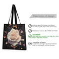 thumbnail image 2 of Canvas Tote Bag for Women Girls Design Print Floral Geometry Tote, 2 of 8