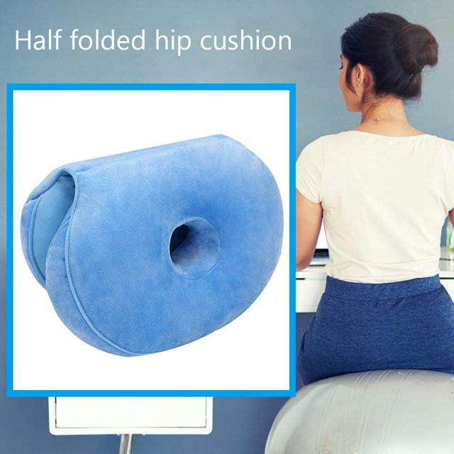 Cojín de espuma viscoelástica multifuncional para mujer cojín ortopédico de doble Ehuebsd comodidad para la Pelvis almohada para el asiento para aliviar la presión en la oficina