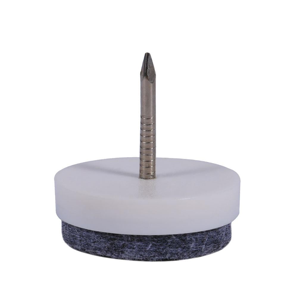 Kritne Felt Pad, 20pcs Nail-on Furniture Table Chair Leg Floor Protectors Felt Pad Slide 24mm 