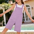 thumbnail image 6 of Coerni Little Boys Girls Twill Shortalls Toddler Kids Summer Bib Overall Shorts Straight Leg Loose Fit Cotton Short Overalls Romper, 6 of 9