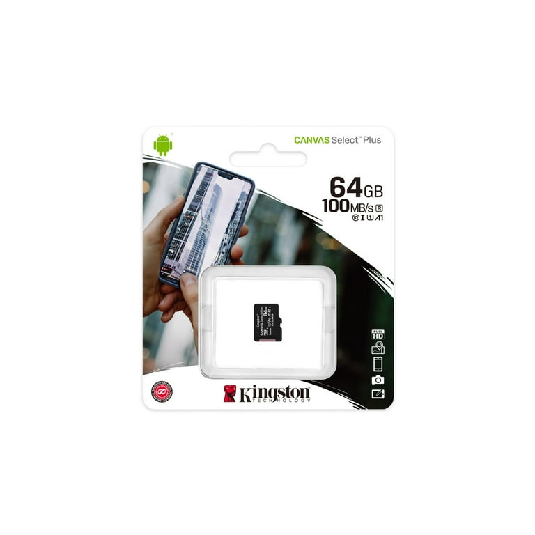 Michael Hong 64GB✨ KINGSTON メモリ Kingston 64GB microSDXC Canvas Select Plus 100MB/s Read A1 Class