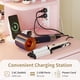 thumbnail image 4 of Rosa vanity escritorio con lighted mirror, power outlet, cushioned stool, 6 almacenamiento estantes, 2 grande cajones y 3 - color light con adjustable brightness, 4 of 7