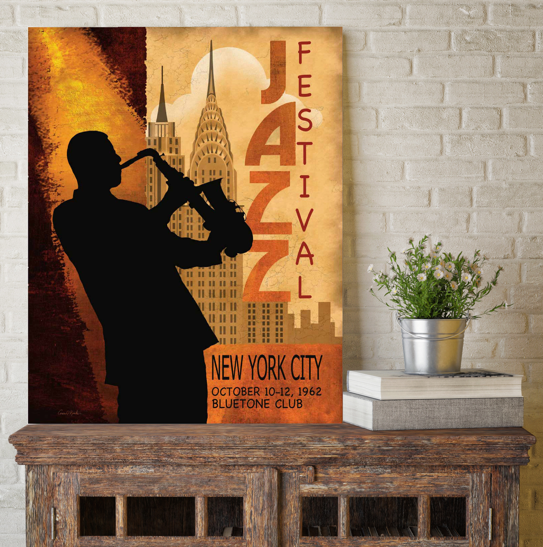 Jazz II Gallery-Wrapped Canvas Wall Art, 16x20