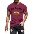 thumbnail image 2 of VgaVtl Muscle Mens Plus Size T Shirts Summer Short Sleeve Mens Clothes Shirts Red Casual Athletic Graphic Soft Tops, 2 of 5