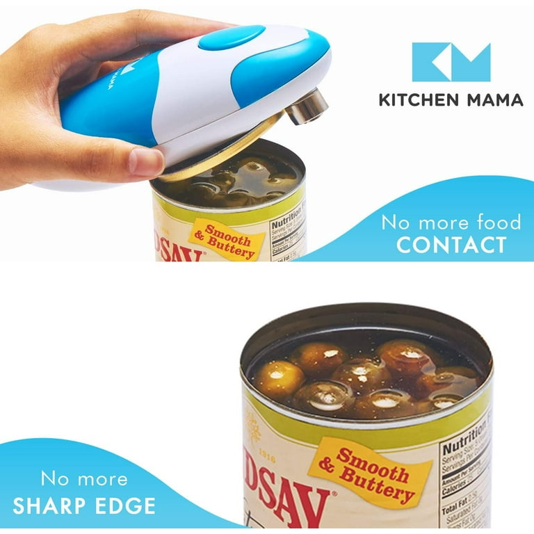 Smooth Edge Automatic Electric Can Opener, Hand Free Food-Safe Can Openers,  Tin Opener with One Touch Switch, Best Kitchen Gadget Automatic Can Opener