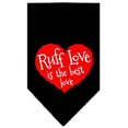 thumbnail image 2 of Ruff Love Screen Print Bandana Black Small, 2 of 2