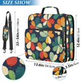 thumbnail image 2 of FORMRS Zipper Binder with Shoulder Strap 2-inch Ring 500 Sheet Capacity File Bag, Green Clover Pattern, 2 of 5