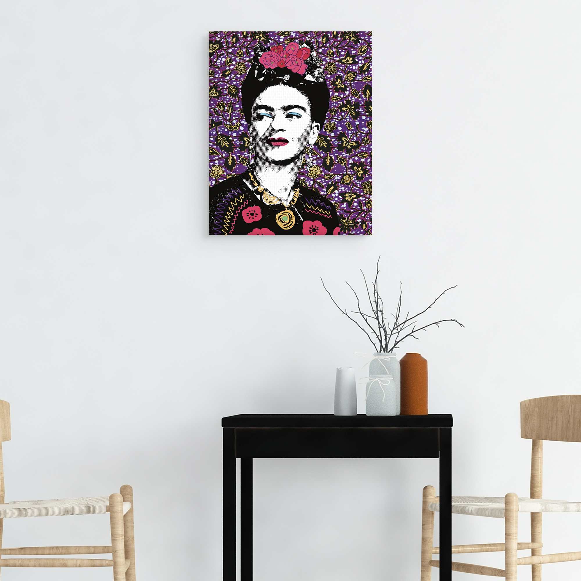 Frida My Own Muse by Emillie Ramon Frida Portrait Canvas Art