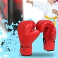 thumbnail image 6 of BESTSKY Kids Training Boxing Gloves Teens Comfortable Girls Boys MMA Spar Gloves Red, 6 of 6