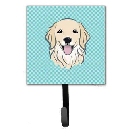 - Caroline's Treasures Checkerboard Golden Retriever Leash Holder and Wall Hook